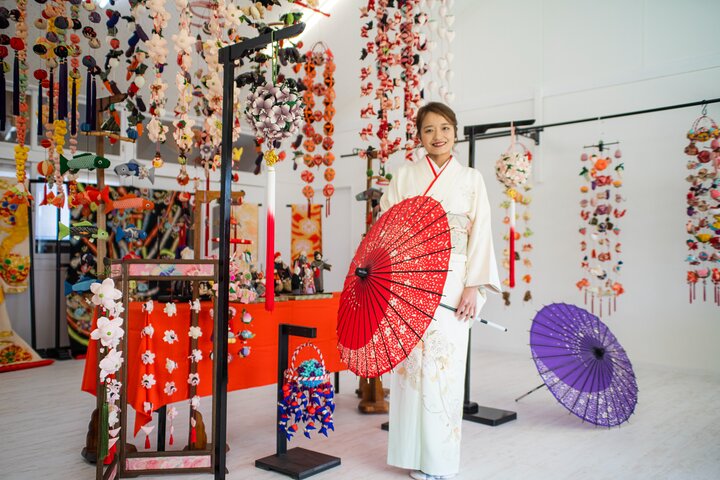 Private Authentic Kimono Walk in Nostalgic Village, Minakami