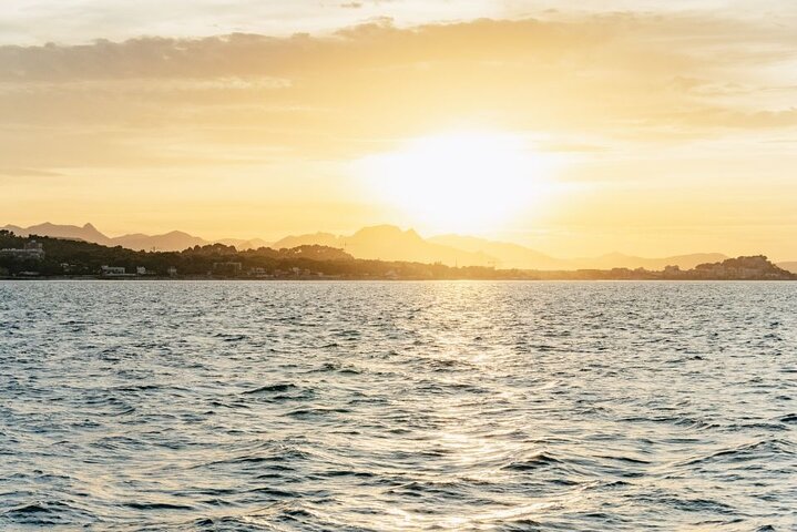 Sunset in Denia from the Catamaran