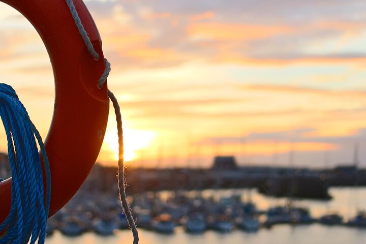 Sunset in Denia from the Catamaran
