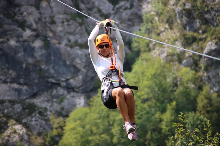 Bovec Zipline - canyon Ucja - the longest zipline in Europe
