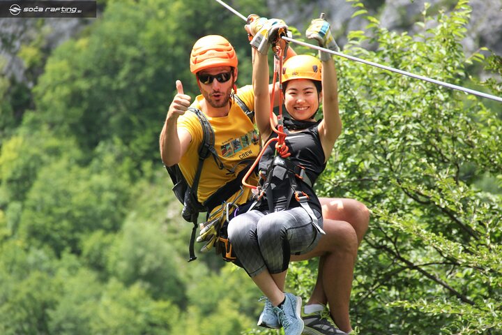 Bovec Zipline - canyon Ucja - the longest zipline in Europe