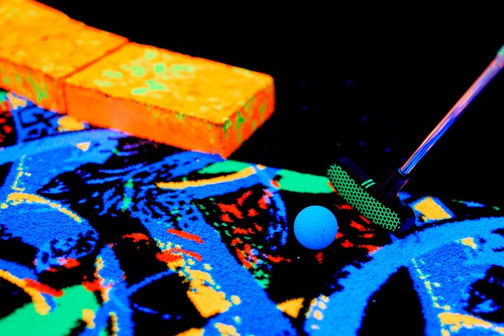 Ticket for the Mall of America Rock of Ages Blacklight Mini Golf