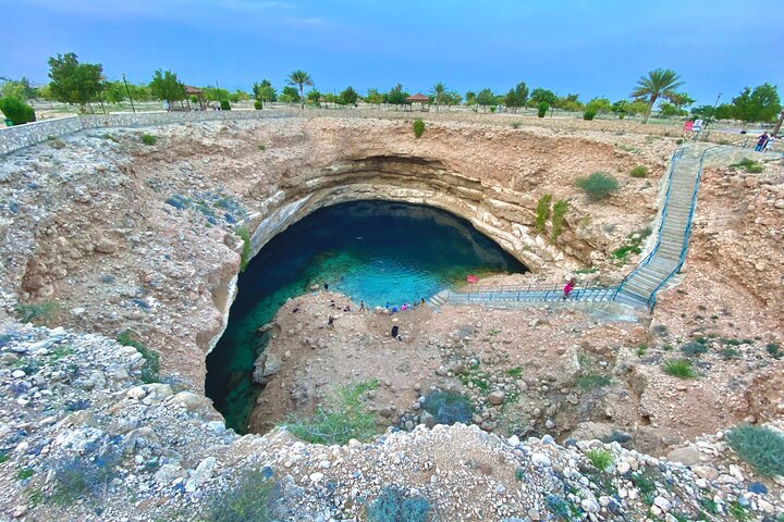 Wadi Shab and Bimmah Sinkhole Group Full Day Tour