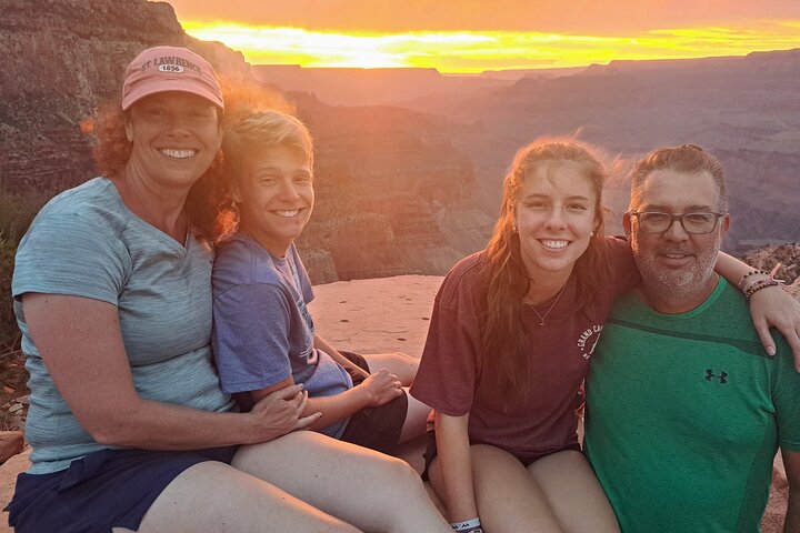 Grand Canyon Sunset Hiking Adventure Deep Below The South Rim