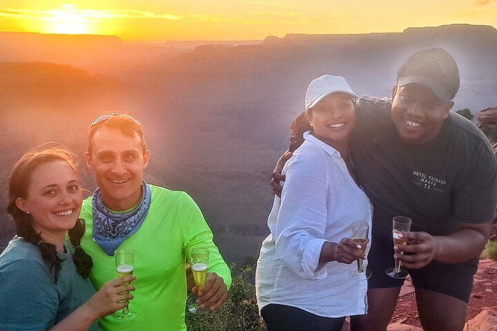 Grand Canyon Sunset Hiking Adventure Deep Below The South Rim