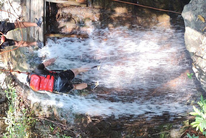 Guachipelin Waterfall Canyoning rappel- rock climbing + lunch