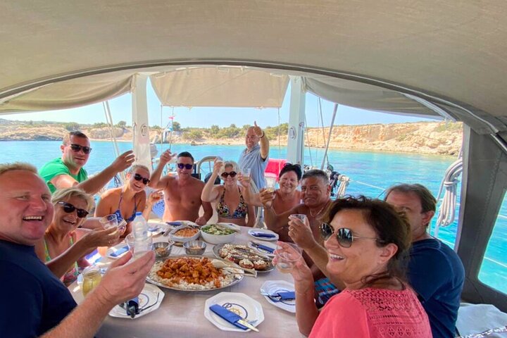 Kos: Small Group Full-Day Sailing Boat Trip, Meals, Drinks & Swim