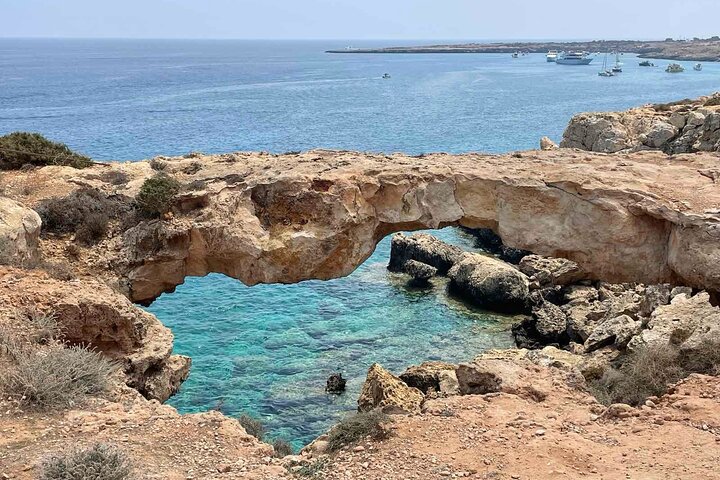 From Larnaca - Cape Greko, Sea Caves, Bridge of Love (Group of 5)