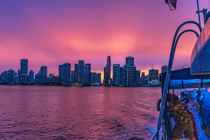 Miami Sunset and City Lights Cocktail Cruise with Open Bar