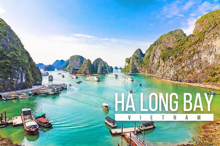 Halong Bay Full-Day Cruise with Lunch Meal, Cave ,Island & Beach