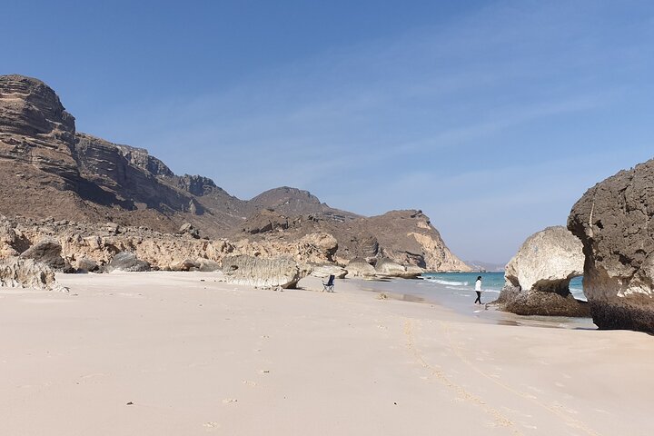 West Salalah Tour - Caribbean of Orient - Fazayah Beach with City