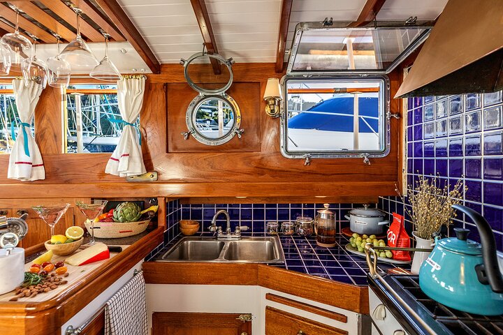 Wine and Dine on a Century Old Sausalito Yacht