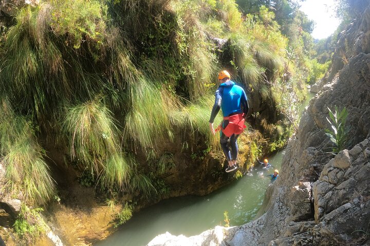 From Estepona: Guided Canyoning Tour on the Guadalmina River