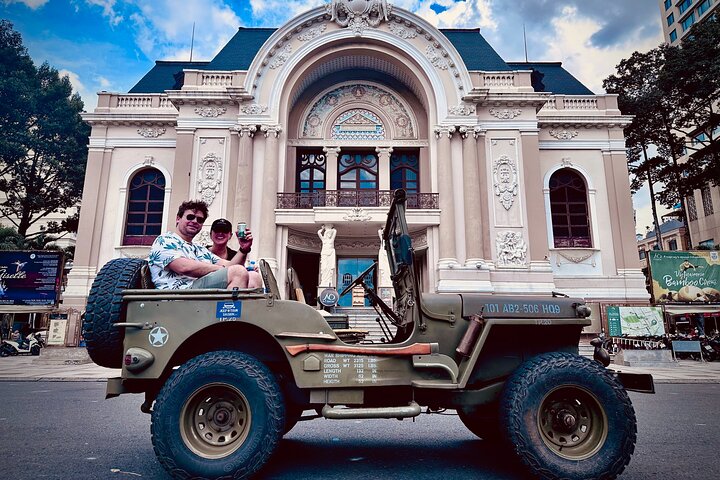 Ho Chi Minh City Private Half-Day Tour by U.S Army Jeep