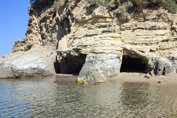 Zakynthos Private Cruise to Turtle Island, Keri Caves & Mizithres