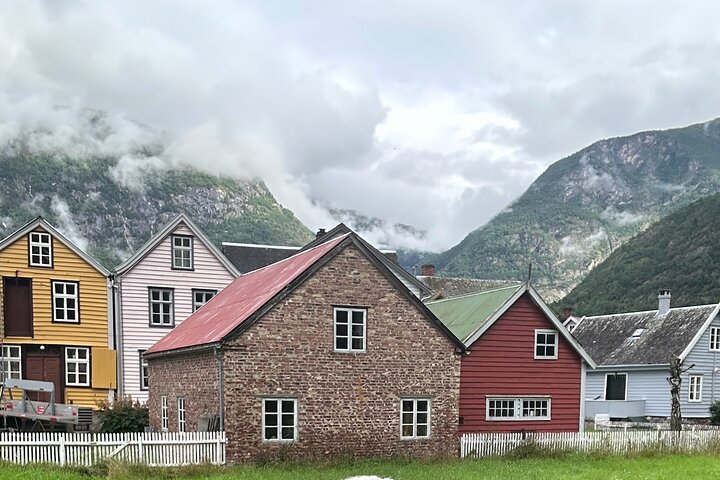 Briksdal Glacier and Loen from Nordfjordeid