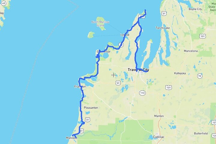 Self-Guided Audio Driving Tour in Michigan Lakeshore, M-22