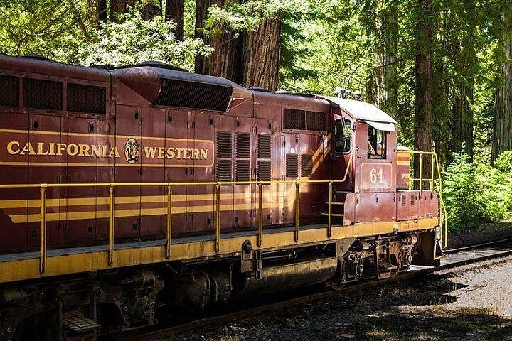 Skunk Train: Pudding Creek Express from Fort Bragg