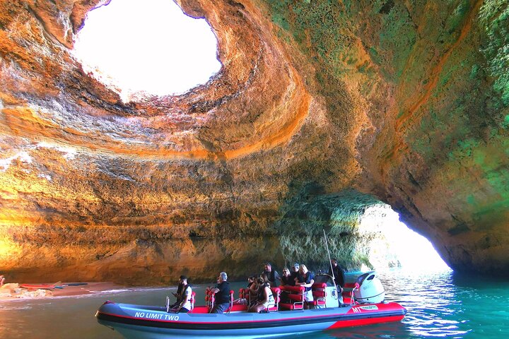 Dolphins Search and Benagil Caves from Albufeira