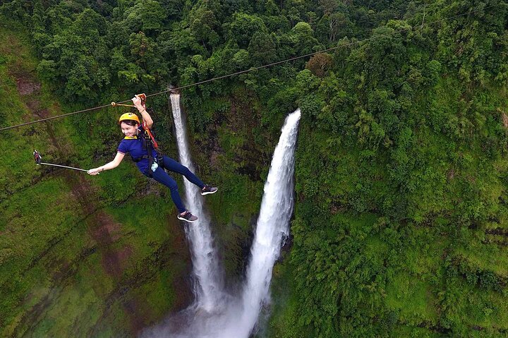 Pakse Zipline Experience in Tad Fane Waterfall