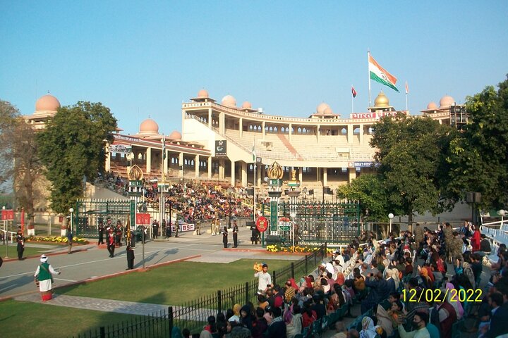 Wahga Border Flag Ceremony & Shalimar Garden Private Tour