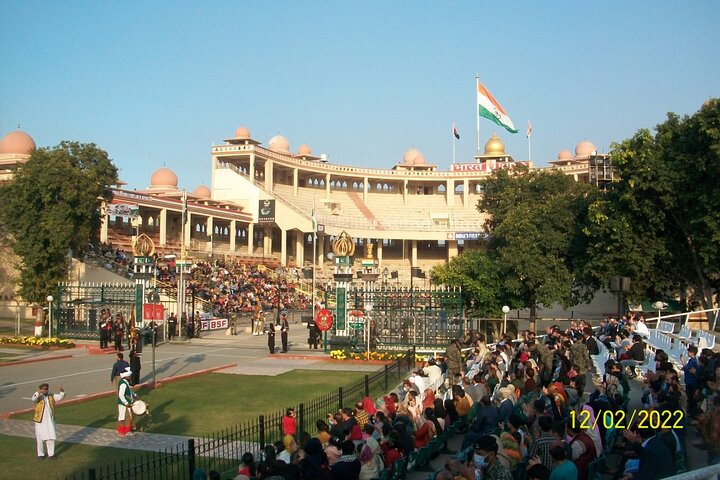 Wahga Border Flag Ceremony & Shalimar Garden Private Tour