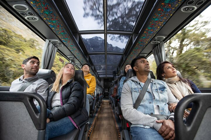 From Te Anau: Milford Sound Cruise & Glass-Roof Coach Tour