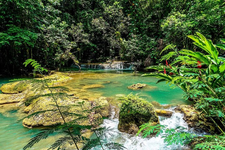 Zipline, YS Falls & Pelican Bar Private Tour From Montego Bay