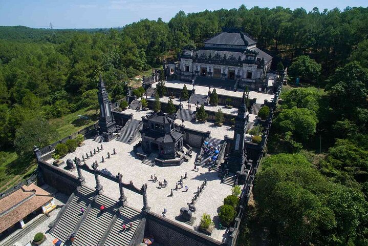 Hue Tombs Tour by Bike & Dragon Boat Cruise on Perfume River