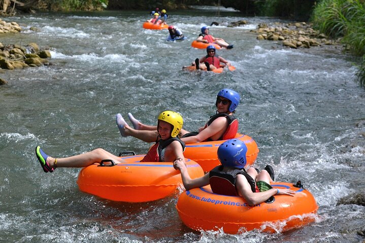 Jungle River Tubing and Beach Adventure with Transportation