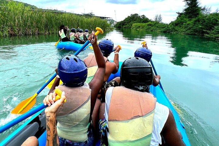 Jungle River Tubing and Beach Adventure with Transportation