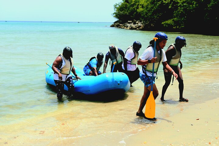 Jungle River Tubing and Beach Adventure with Transportation