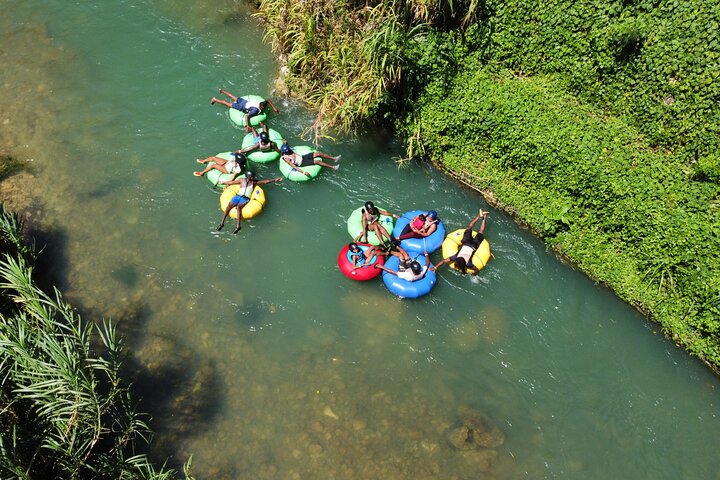 Jungle River Tubing and Beach Adventure with Transportation
