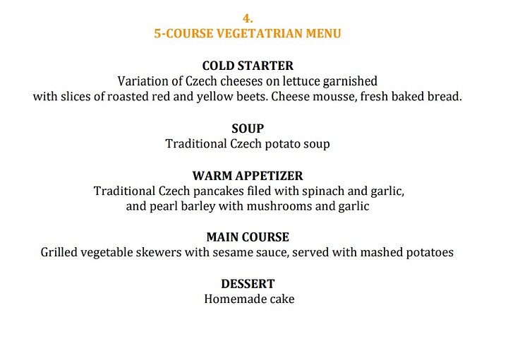 Prague 5 Courses Medieval Dinner and Live Performances