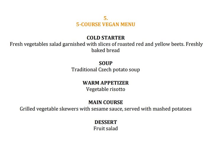 Prague 5 Courses Medieval Dinner and Live Performances