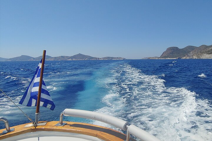 Antiparos & Despotiko Kaiki Cruise — Coves, Swim & BBQ