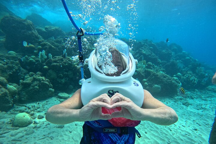 Curacao Helmet Diving-Walk the Ocean Floor, No Swimming Required