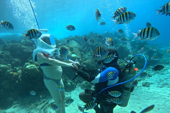 Curacao Helmet Diving-Walk the Ocean Floor, No Swimming Required