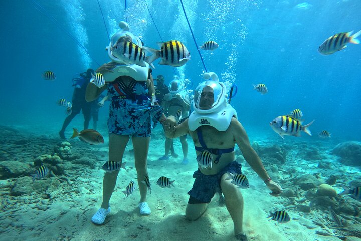 Curacao Helmet Diving-Walk the Ocean Floor, No Swimming Required