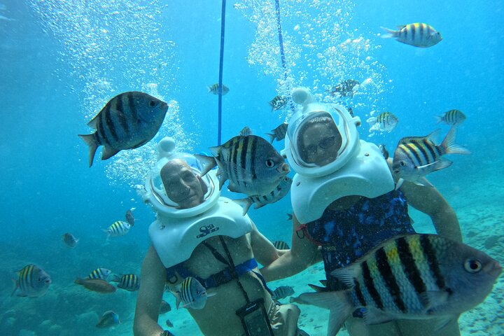 Curacao Helmet Diving-Walk the Ocean Floor, No Swimming Required