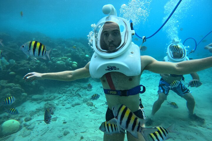 Curacao Helmet Diving-Walk the Ocean Floor, No Swimming Required