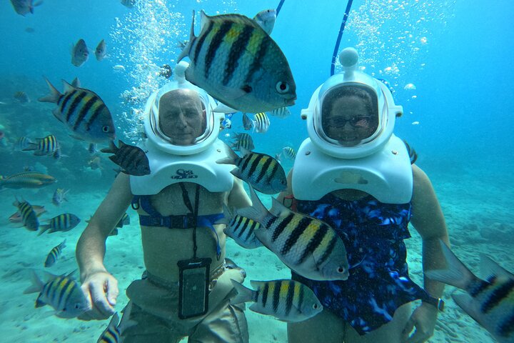 Curacao Helmet Diving-Walk the Ocean Floor, No Swimming Required