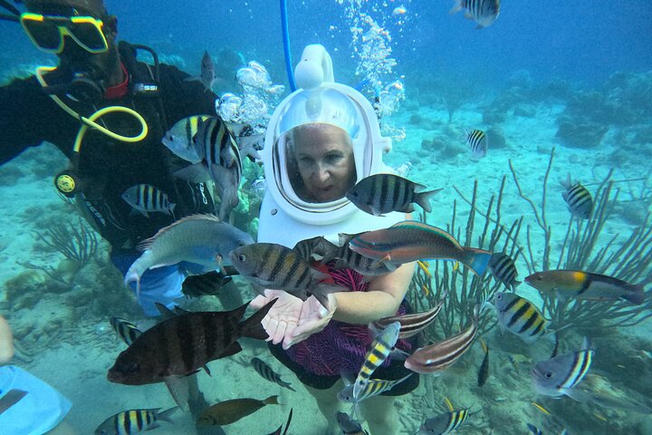 Curacao Helmet Diving-Walk the Ocean Floor, No Swimming Required