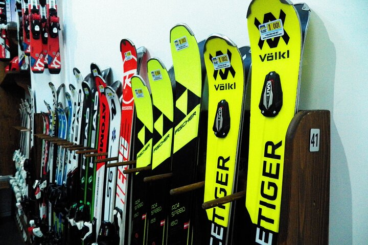 Ski and snowboard equipment in Bansko,Bulgaria