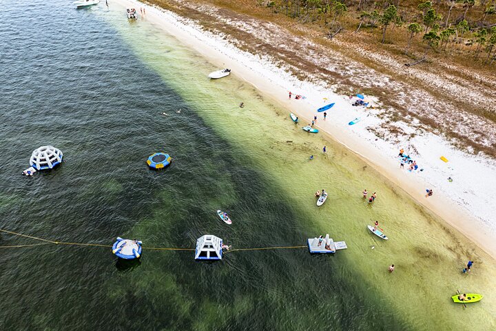 Shell Island Inflatable Adventure Park & Dolphin Sightseeing Tour