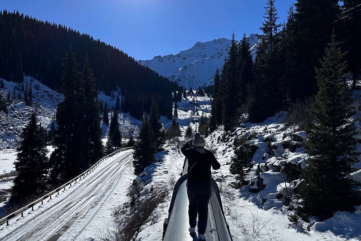 Big Almaty Lake & Thermal Springs at AlmaArasan Gorge by Car 9 AM