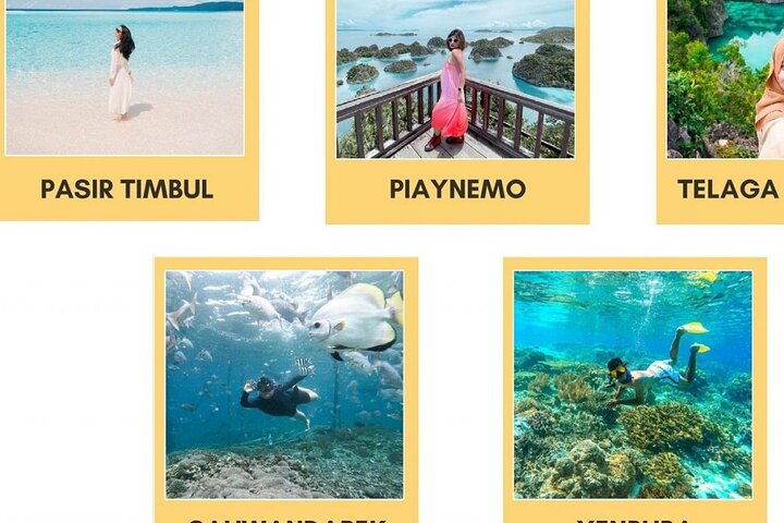 1-day Piaynemo Raja Ampat Tour hopping Island depart from sorong