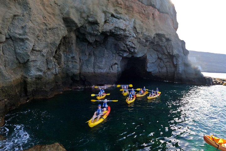 Kayaking Adventure Route with Snorkeling in Mogan Caves
