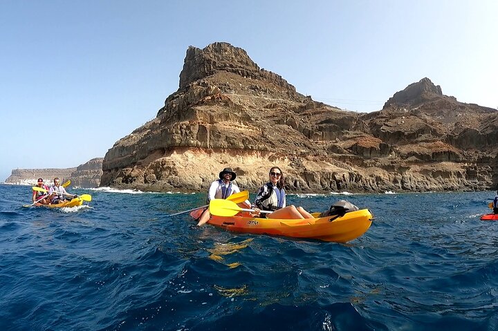 Kayaking Adventure Route with Snorkeling in Mogan Caves