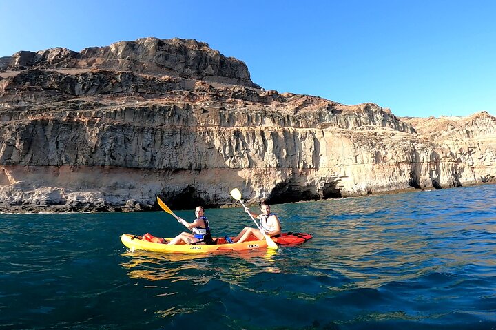 Kayaking Adventure Route with Snorkeling in Mogan Caves